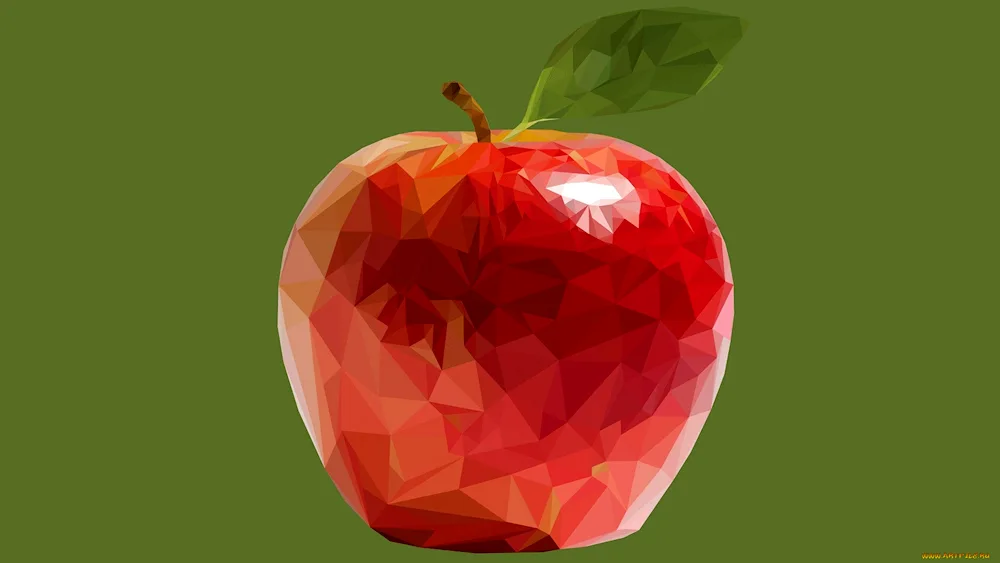 Apple on table