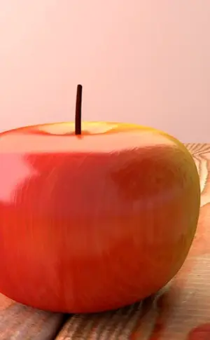 apple on the table