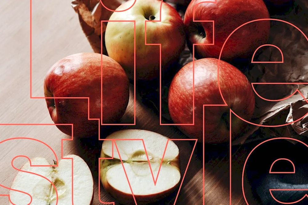 A juicy apple