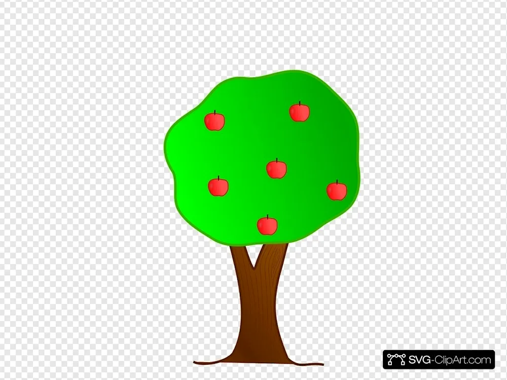 An apple tree drawing