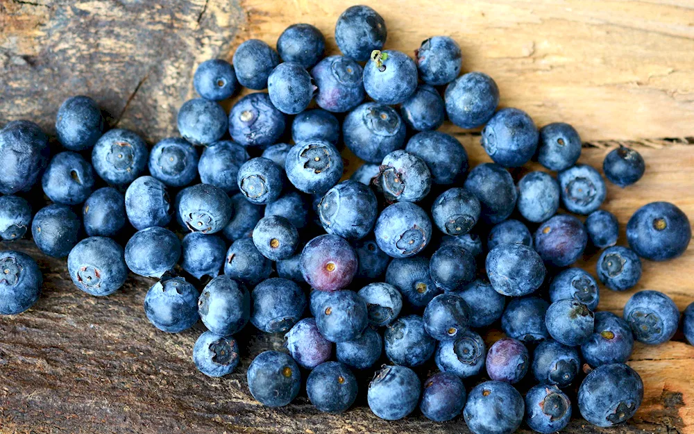 Blackberries and blueberries