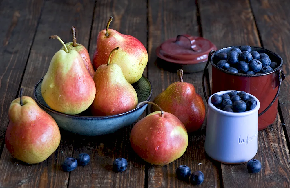 Berries and pears