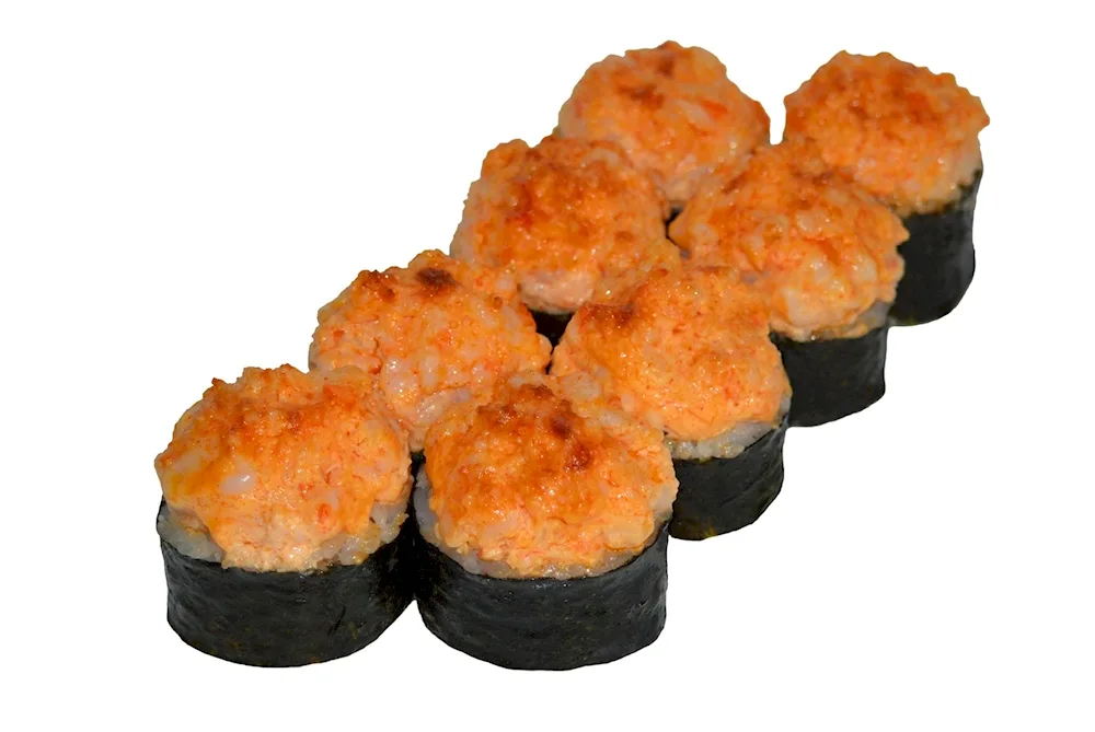 Sushi rolls baked