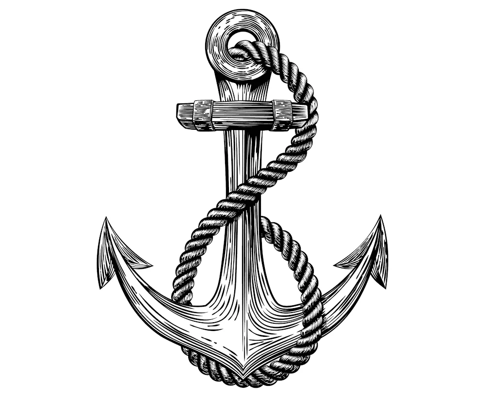 Anchor chain Navy