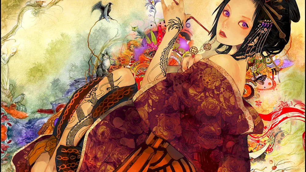 Yakuza in kimono