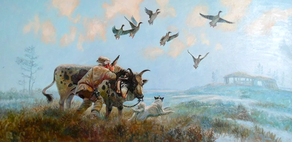 Yakut painting Innokenty Koryakin