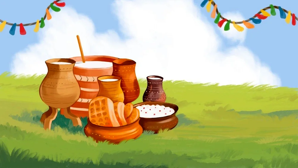 Yakut background Ysyakh
