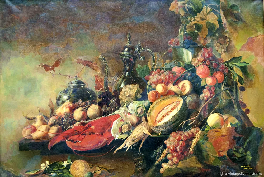 Edward Ladell wine still life