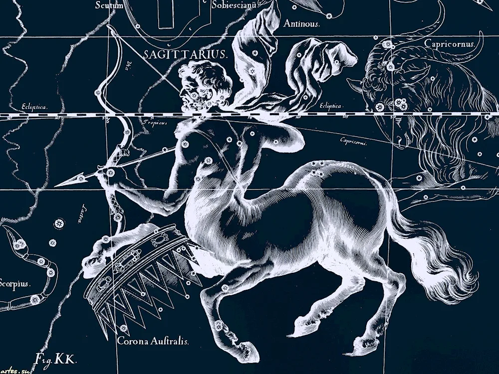 Jan Hevelius atlas Sagittarius