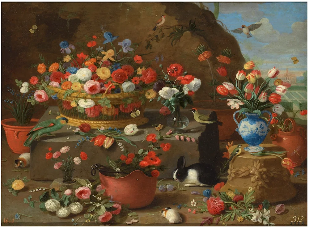 Jan Van Kessel floral still life