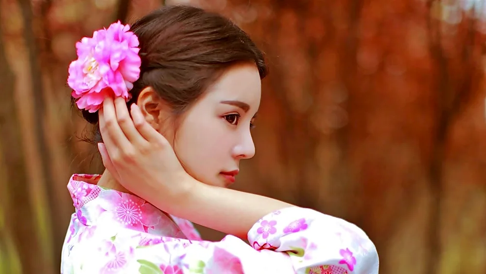 Japanese woman in kimono