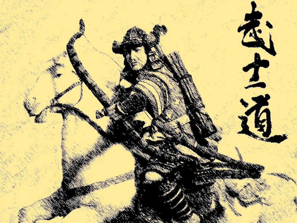 Japanese woodcut Samurai Kovalenko