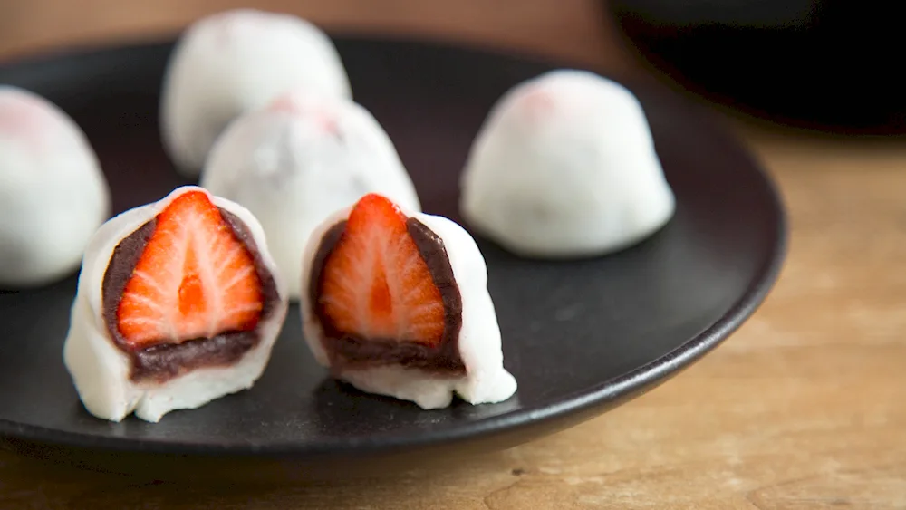 Japanese cakes. Wagashi