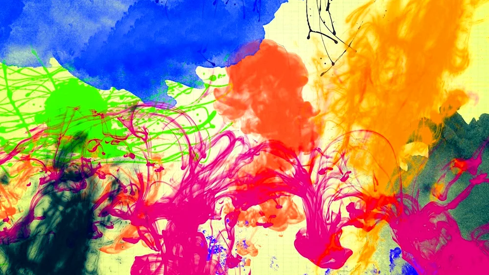 Paintings with paints