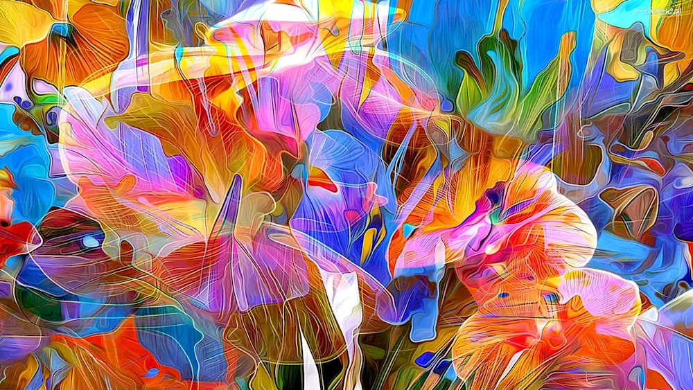 Flowers abstraction