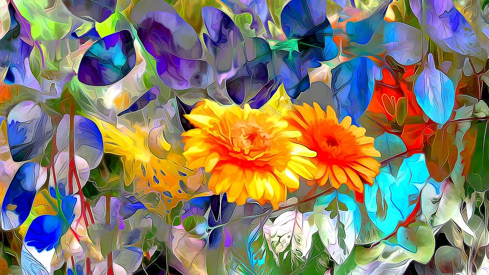 Abstract flowers