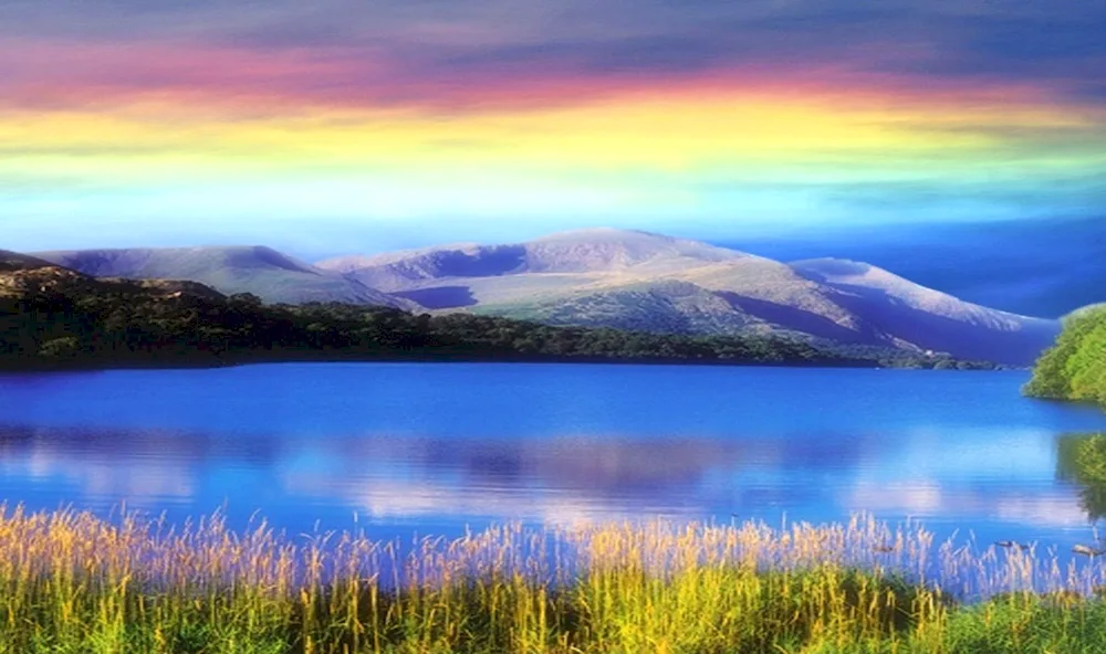 Rainbow landscape