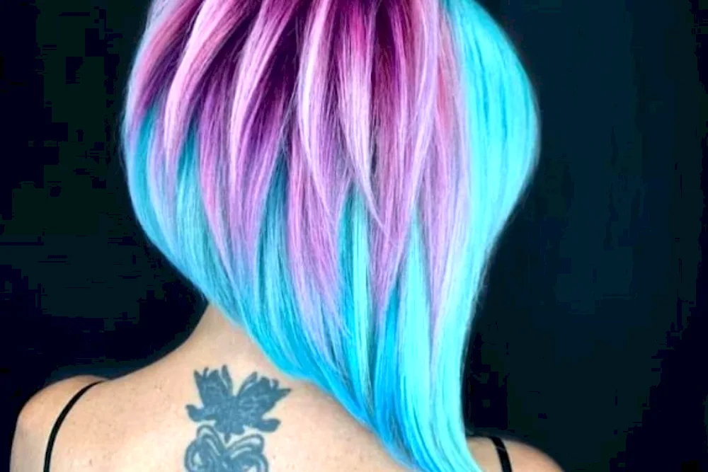 Rainbow hair