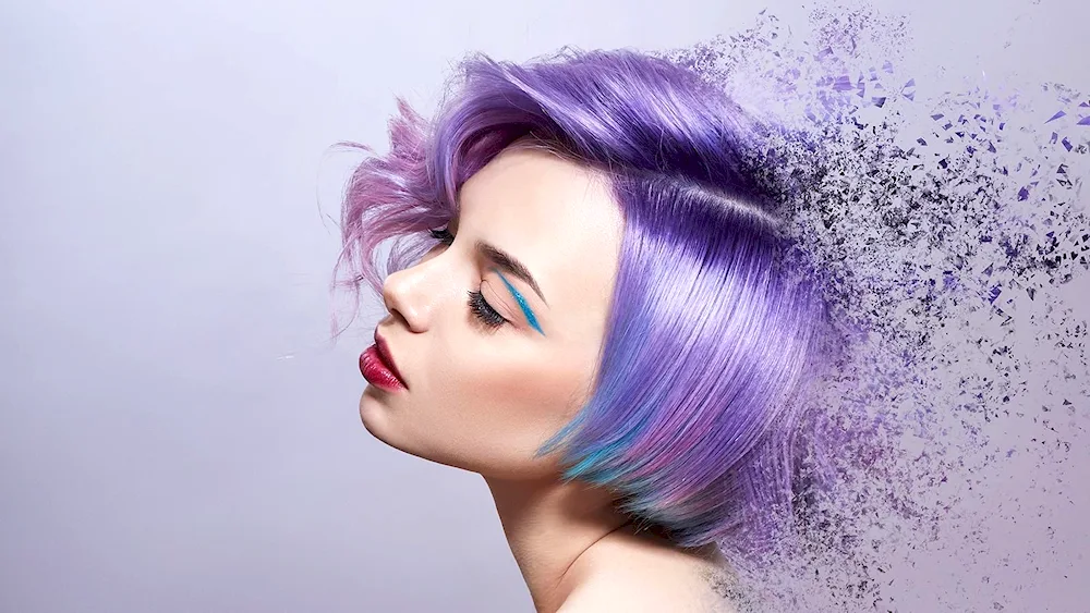 Bright colouring for medium hair