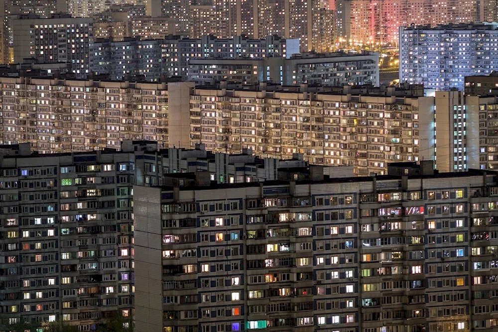 City dormitory neighbourhood Twilight