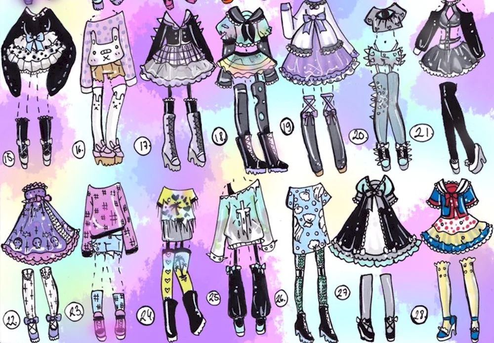 Ideas for clothes for drawing
