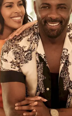 Idris Elba with his wife 2023