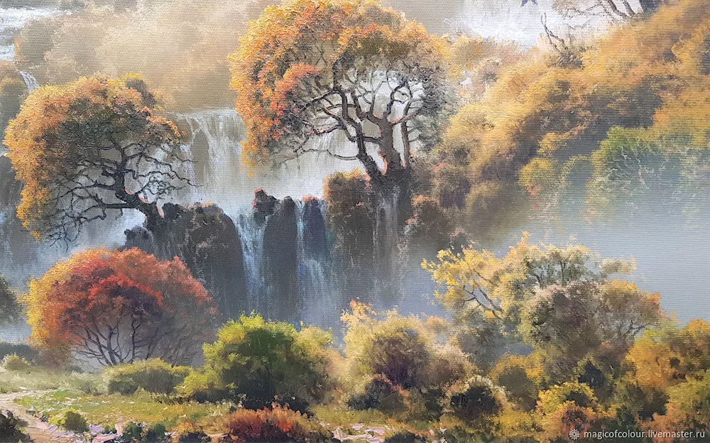 Igor Sapunov layered paintings