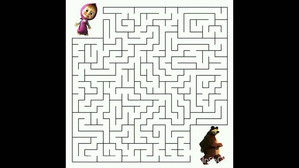 Labyrinth games for children 4-5 years old