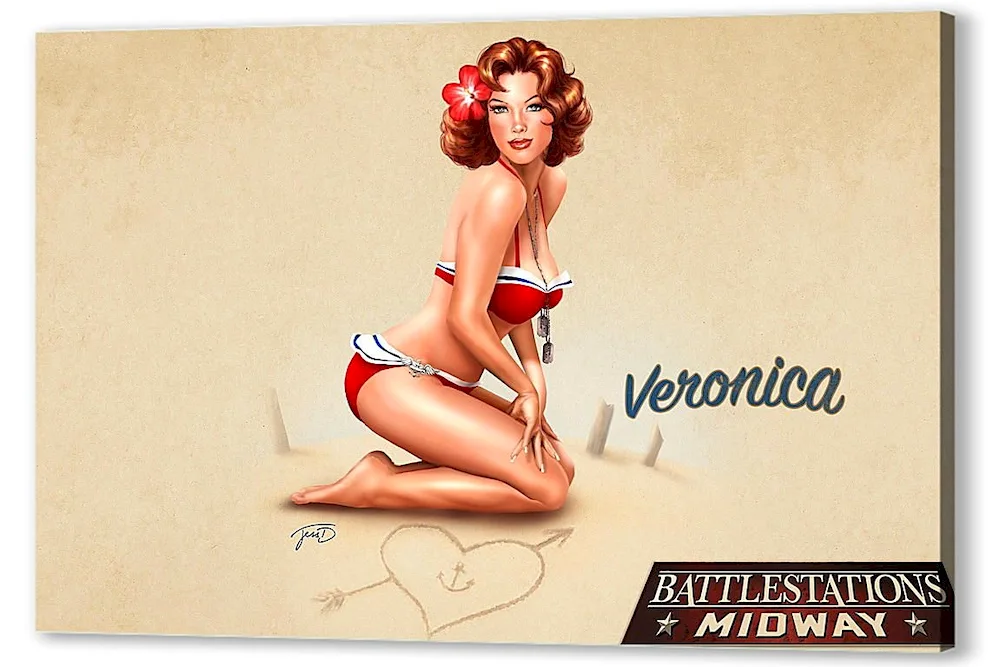Pin up style illustrations