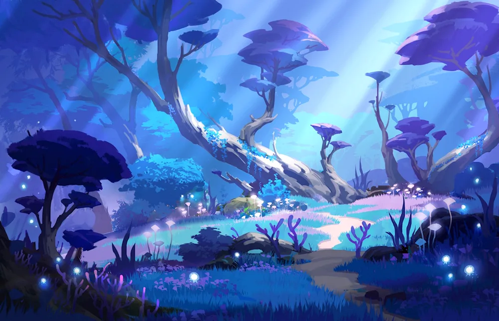 Genshin Impact landscape art
