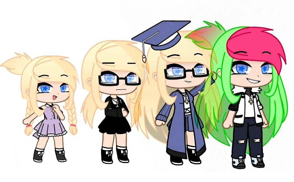 Gacha Life characters girls cute