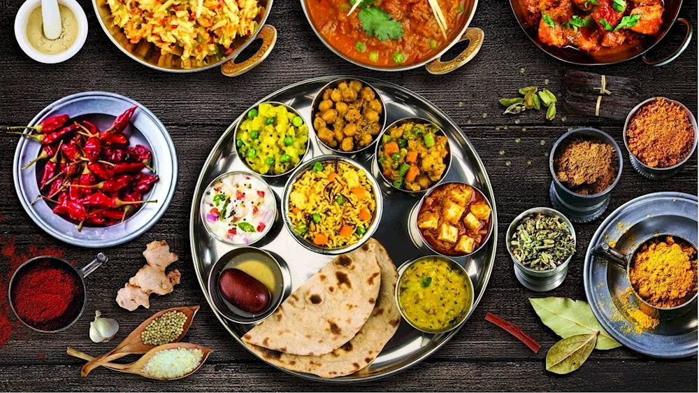 Table with food