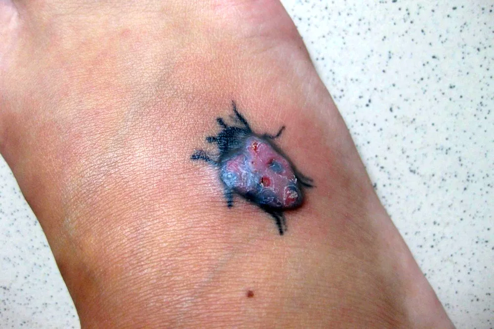 Infection after tattoo