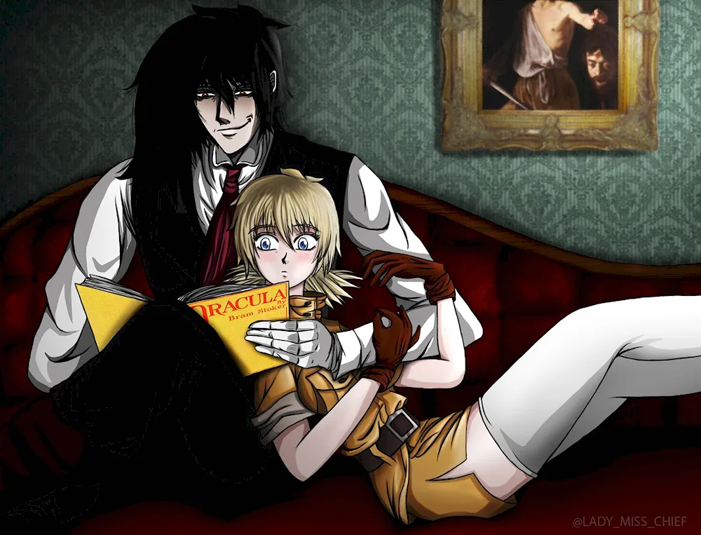 Integra Hellsing and Victoria Seras and Alucard