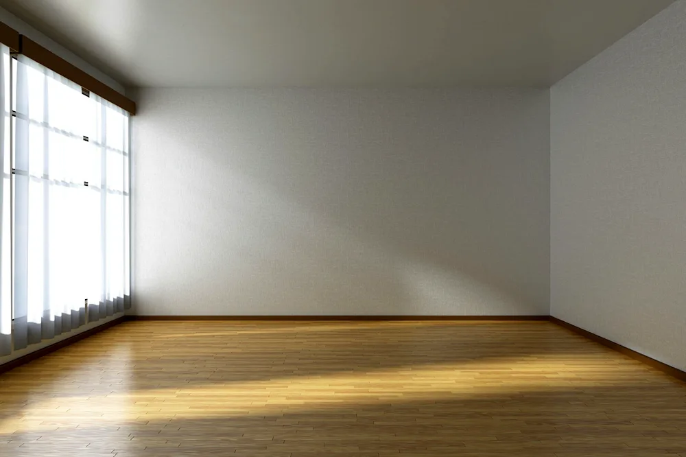 Interior of the room without furniture