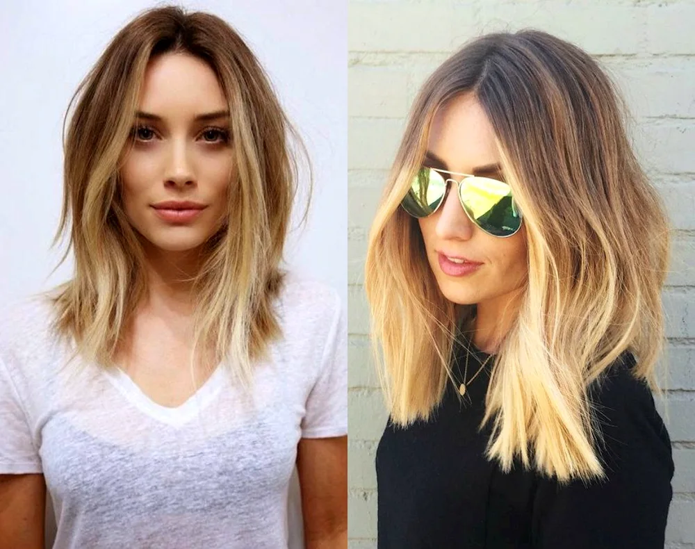 Balaje balayage shatoo on dark brown hair