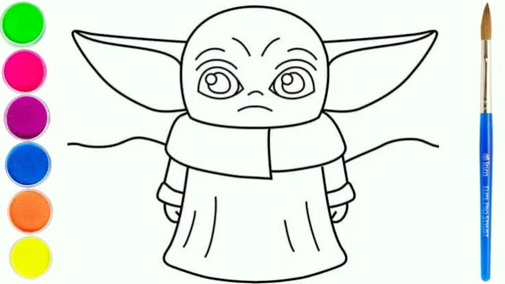 Yoda colouring