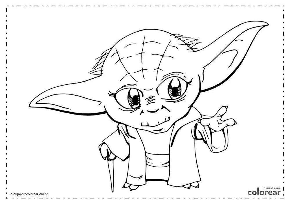 Yoda colouring