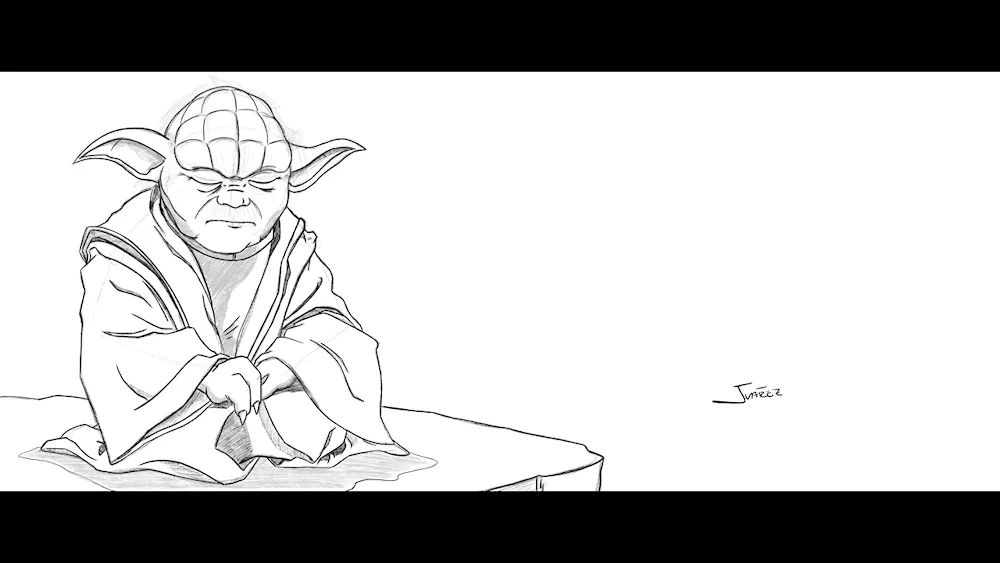 Yoda drawing for drawing