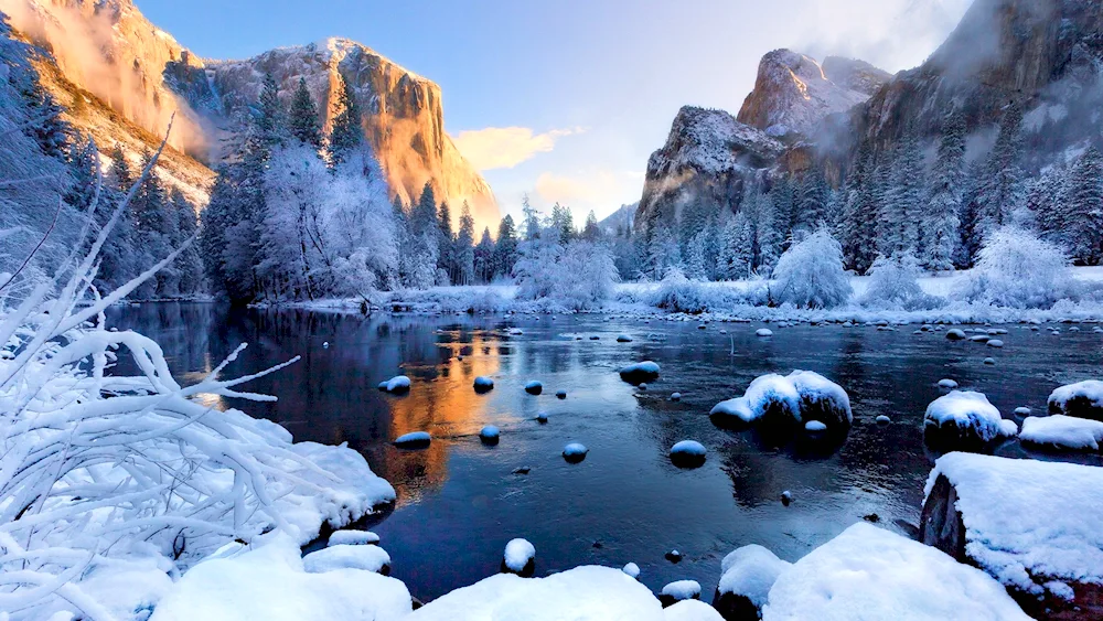 Yosemite National Park in winter