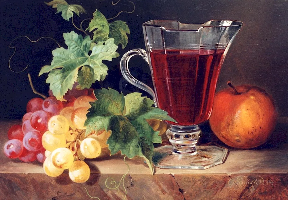 Michail Stefanescu still life fruit 1864
