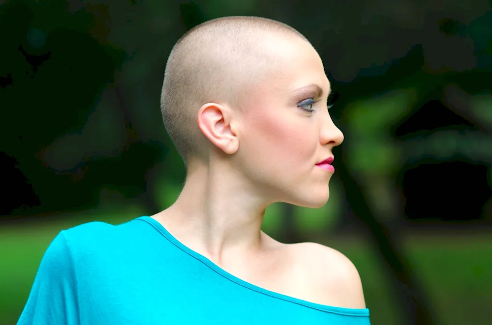 Short haircut after chemotherapy