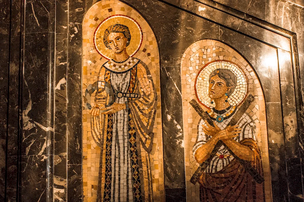 Byzantine art mosaic