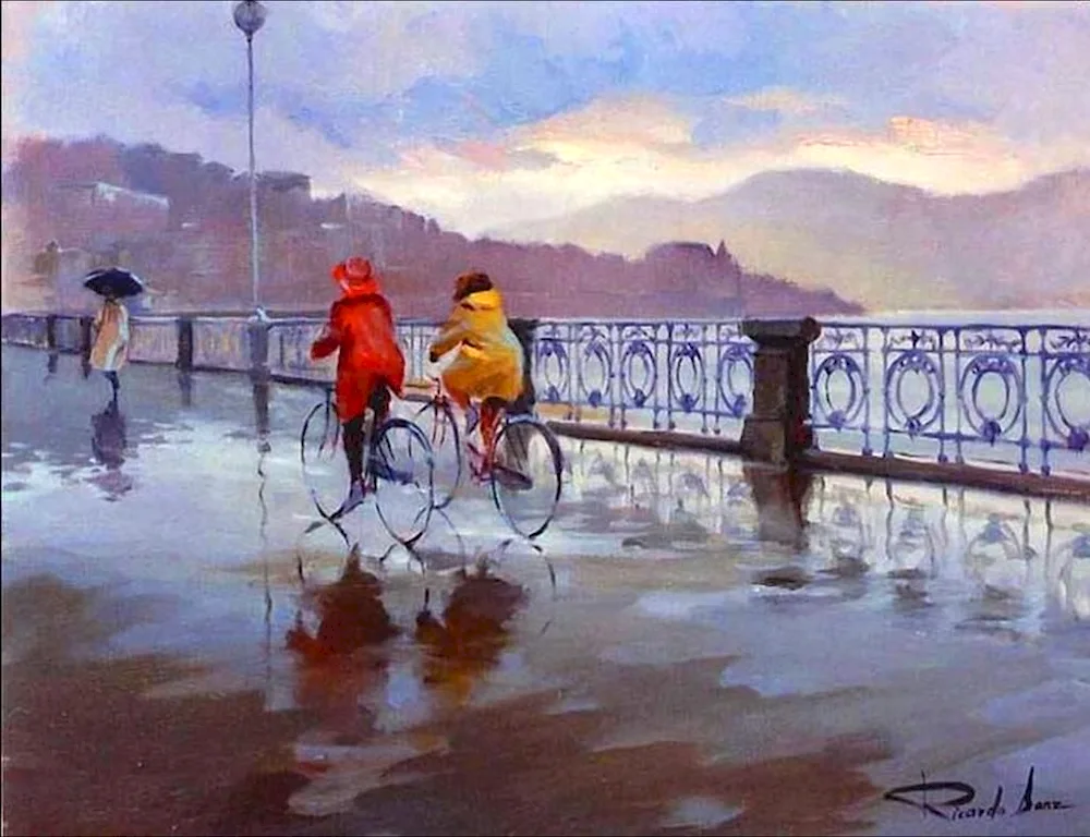 Repin's painting Paris Cafe