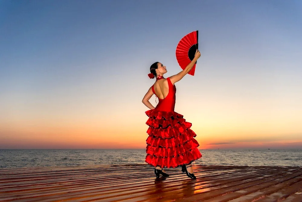 Spanish flamenco dance