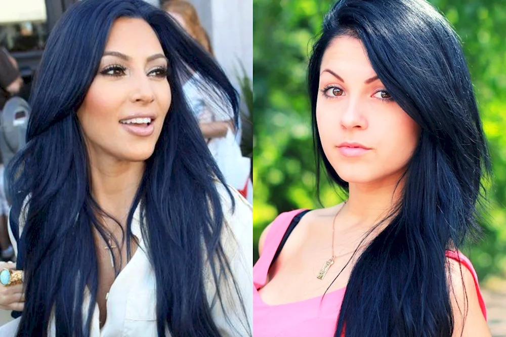 Out of black hair colouring