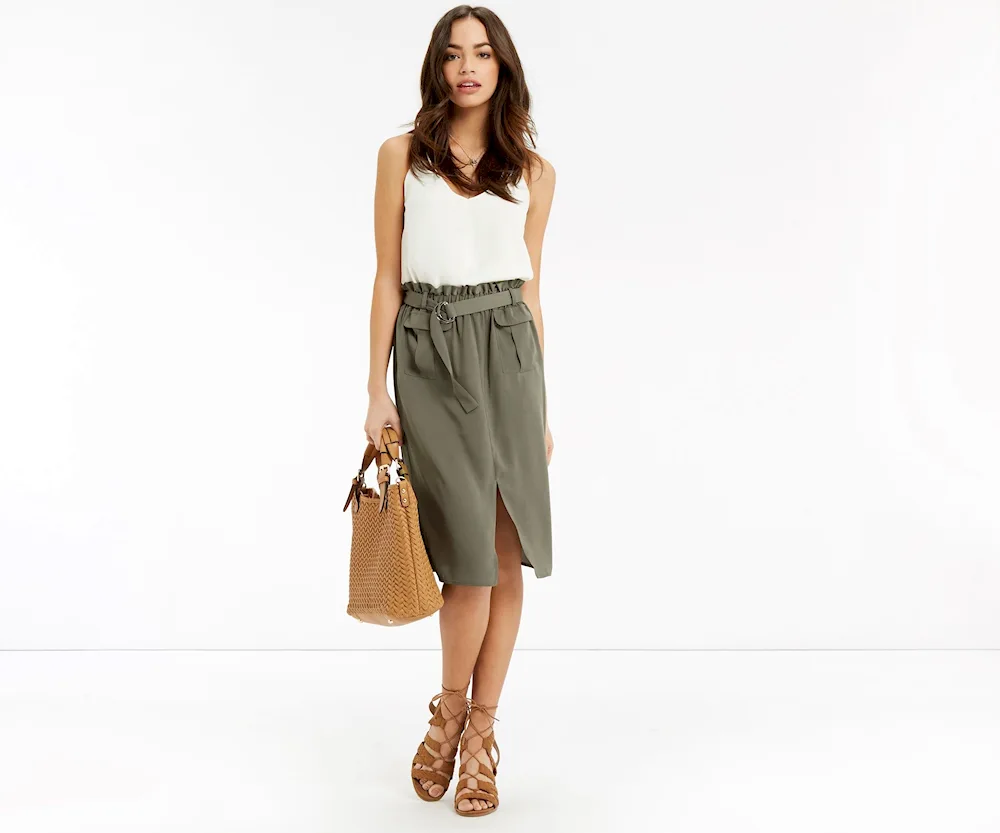 Khaki skirt