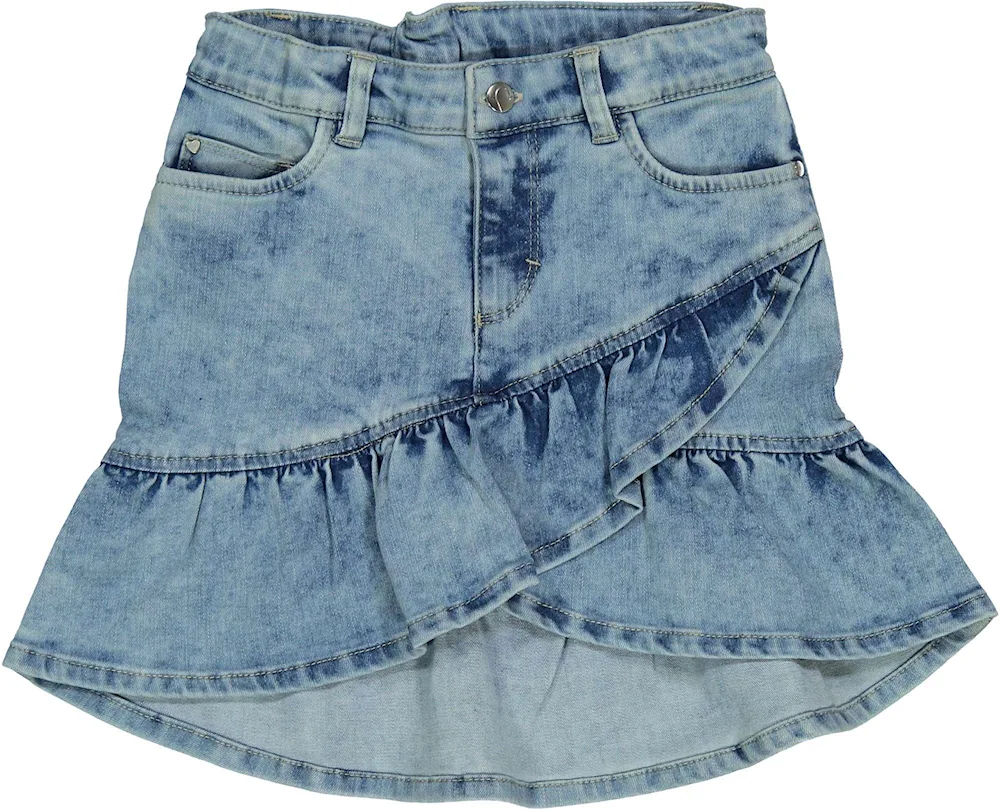 Denim skirt with denim basque