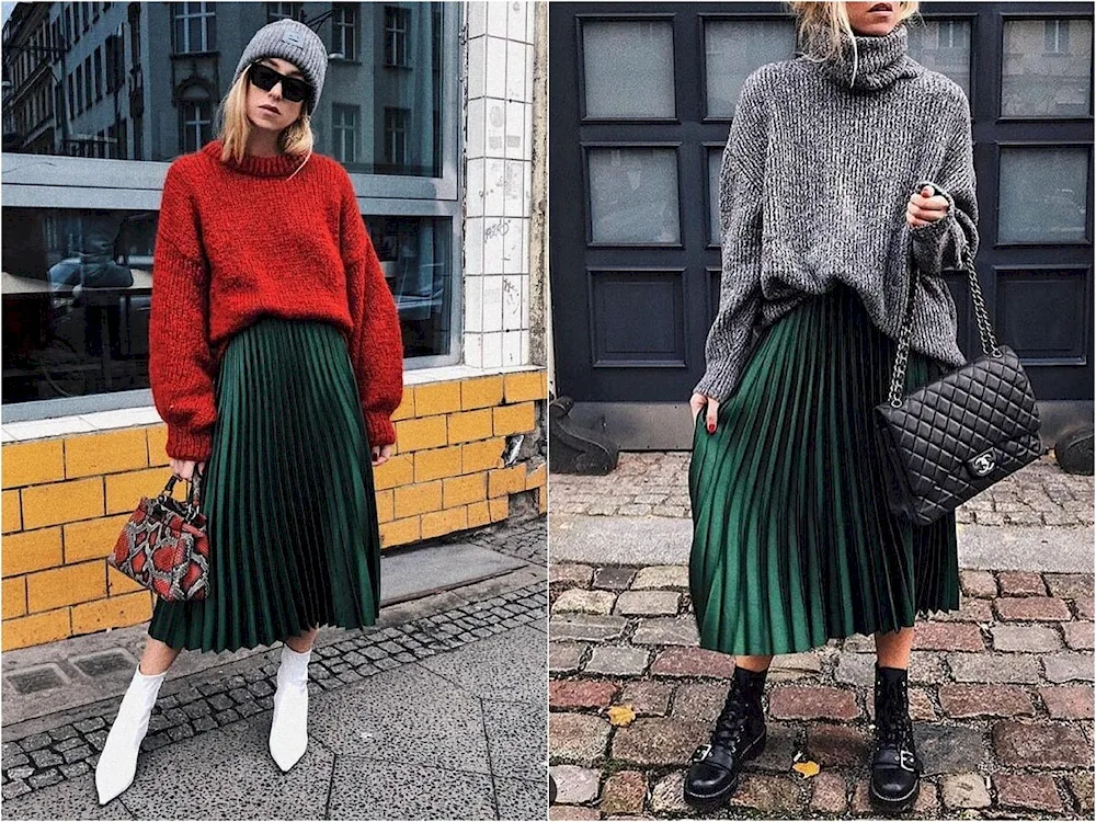 Skirt pleated skirt 2020 trend