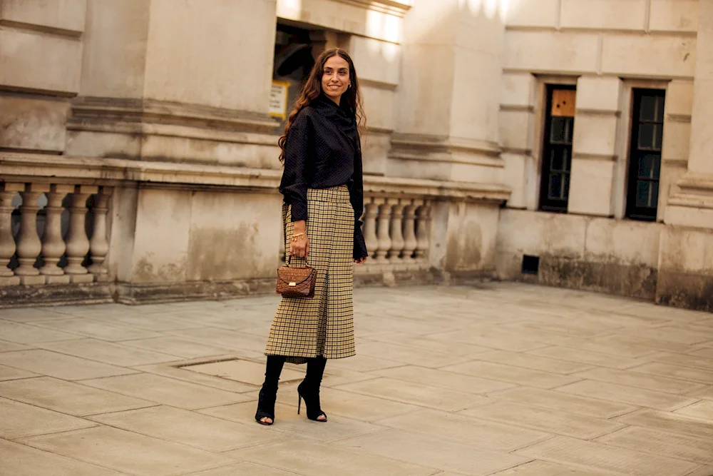 Skirt tweed Street Style 2020